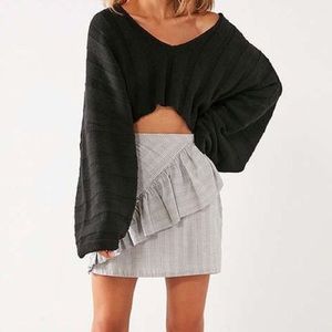 Urban Outfitters Black Cropped Sweater